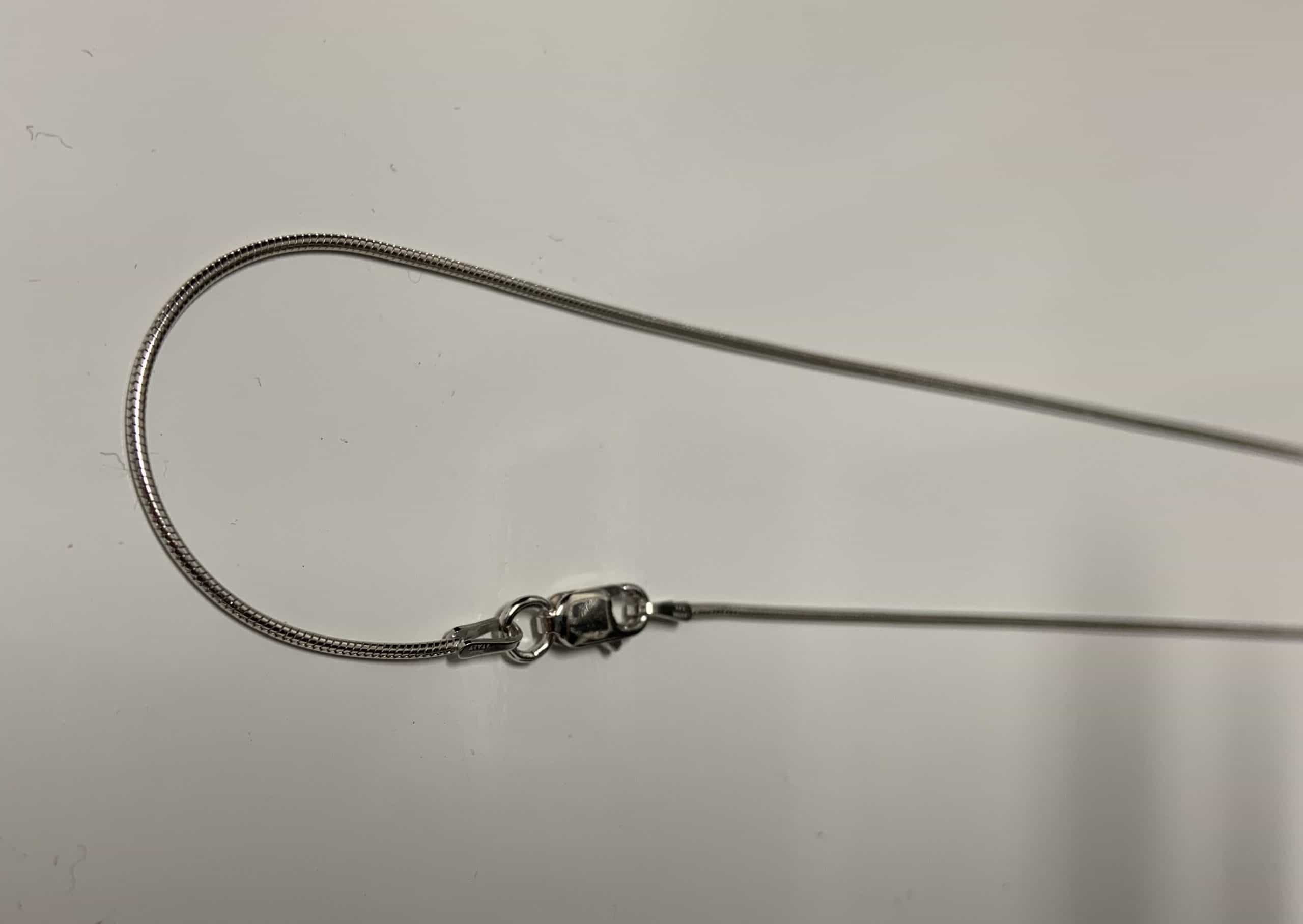 Halskette-Schlangenkette 925/Silber Rhodiniert Halskette-Schlangenkette 925/Silber Rhodiniert