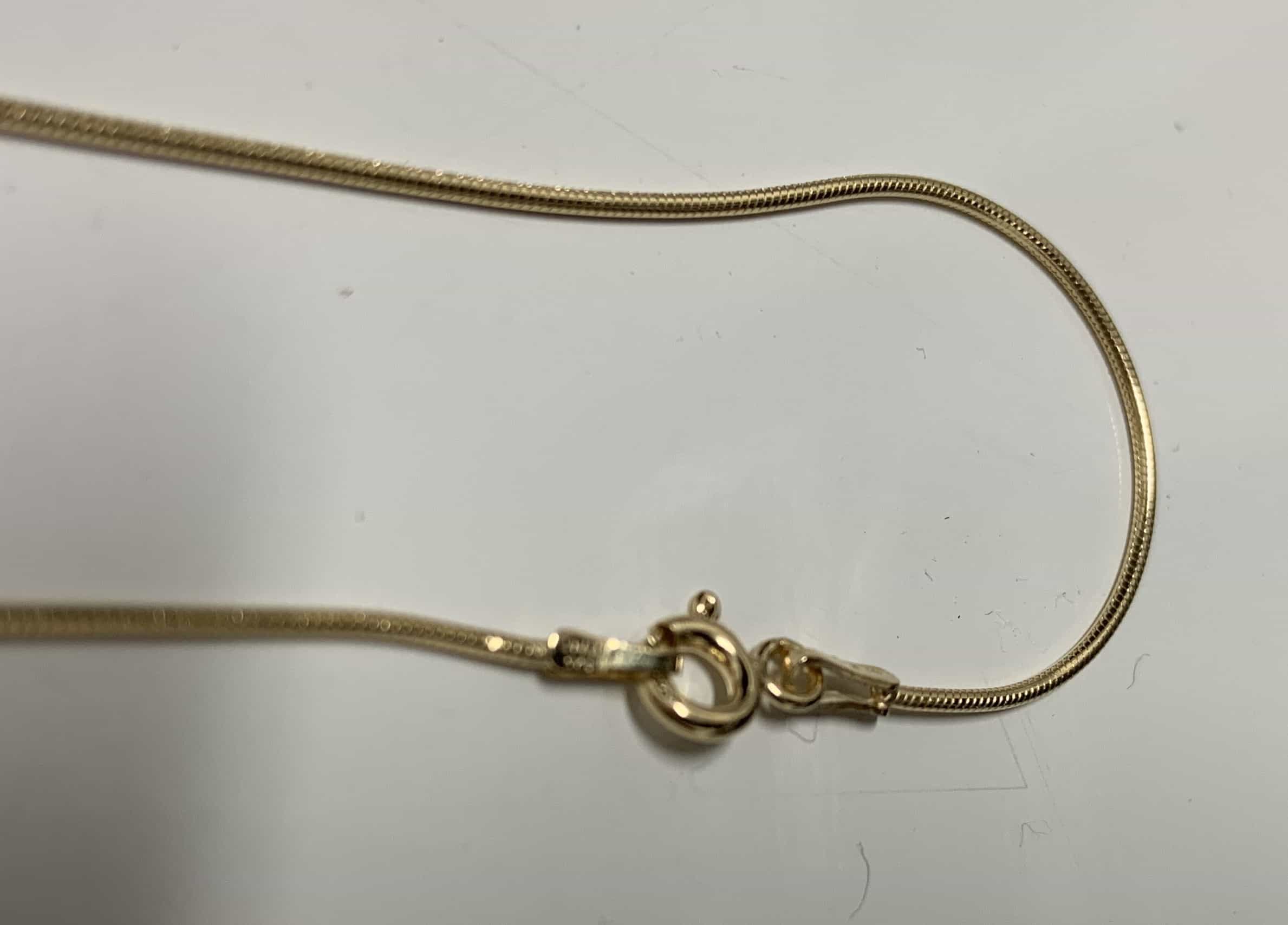 Halskette-Schlangenkette 925/Silber Rhodiniert