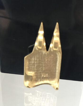 Anhänger DOM-Schmuck 925/ Silber vergoldet mit Swarovski Kristall