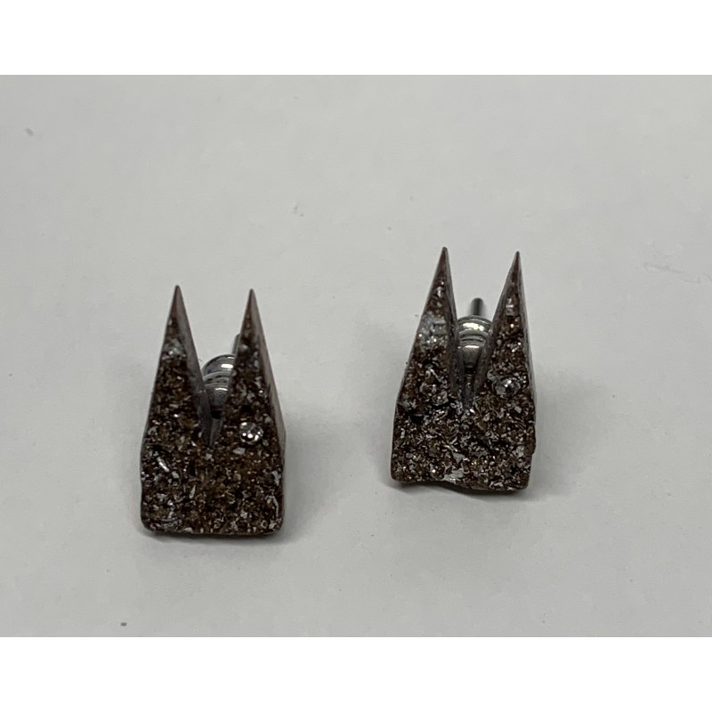 Ohrstecker Dom-Schmuck - Swarovski Kristall in Steinoptik - Steinoptik Bronzefarben Ohrstecker Dom-Schmuck - Swarovski Kristall in Steinoptik - Steinoptik Bronzefarben