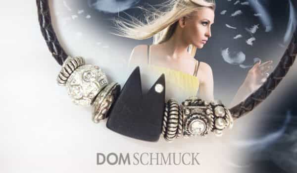 Lederkordelkette Dom Schmuck - Polaris mit Swarovski Kristallen