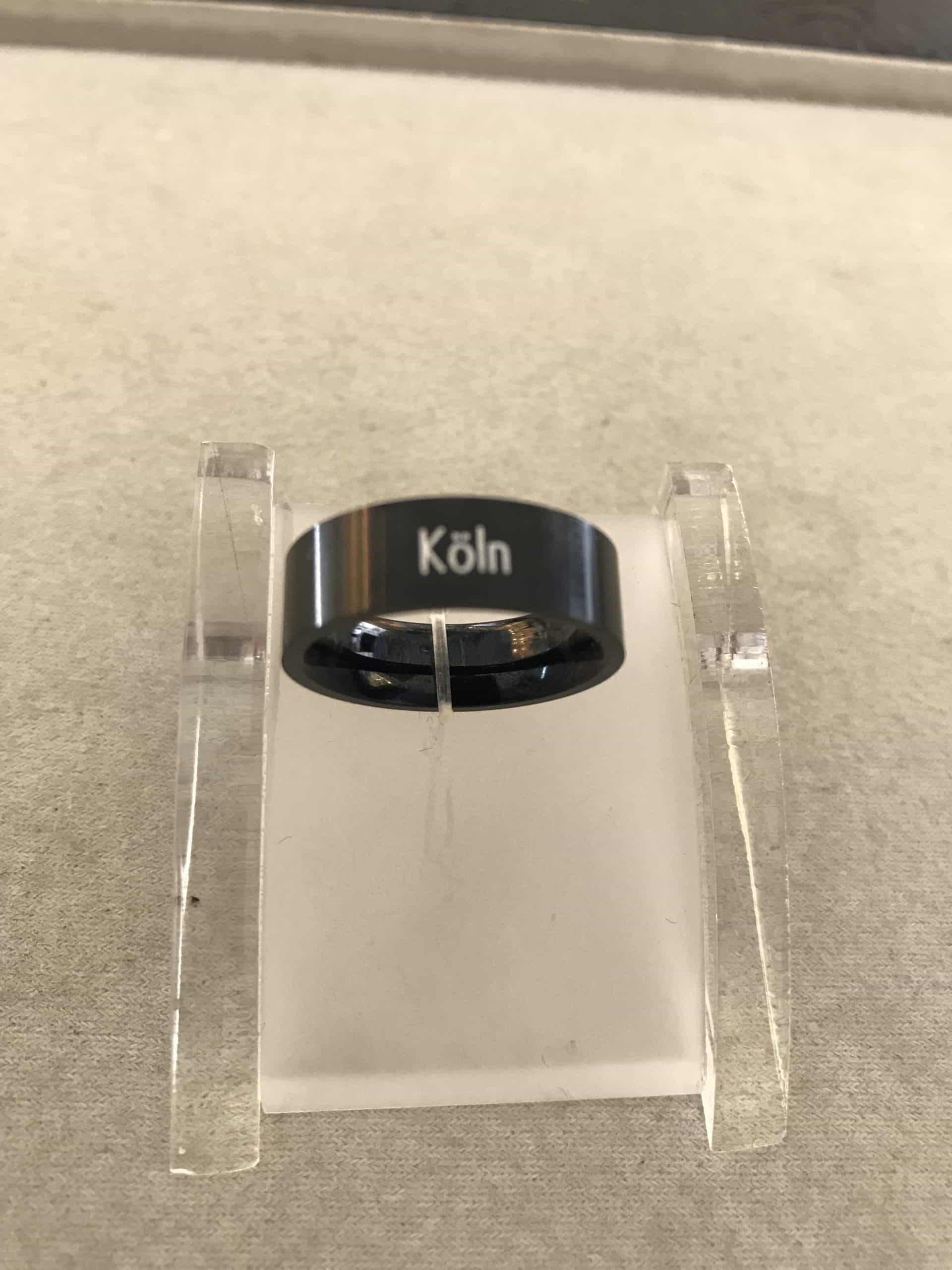 Köln-Ring Dom Schmuck mit Skyline in Edelstahl