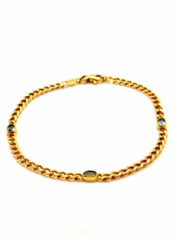 Armband Panzermuster Topas Farbstein