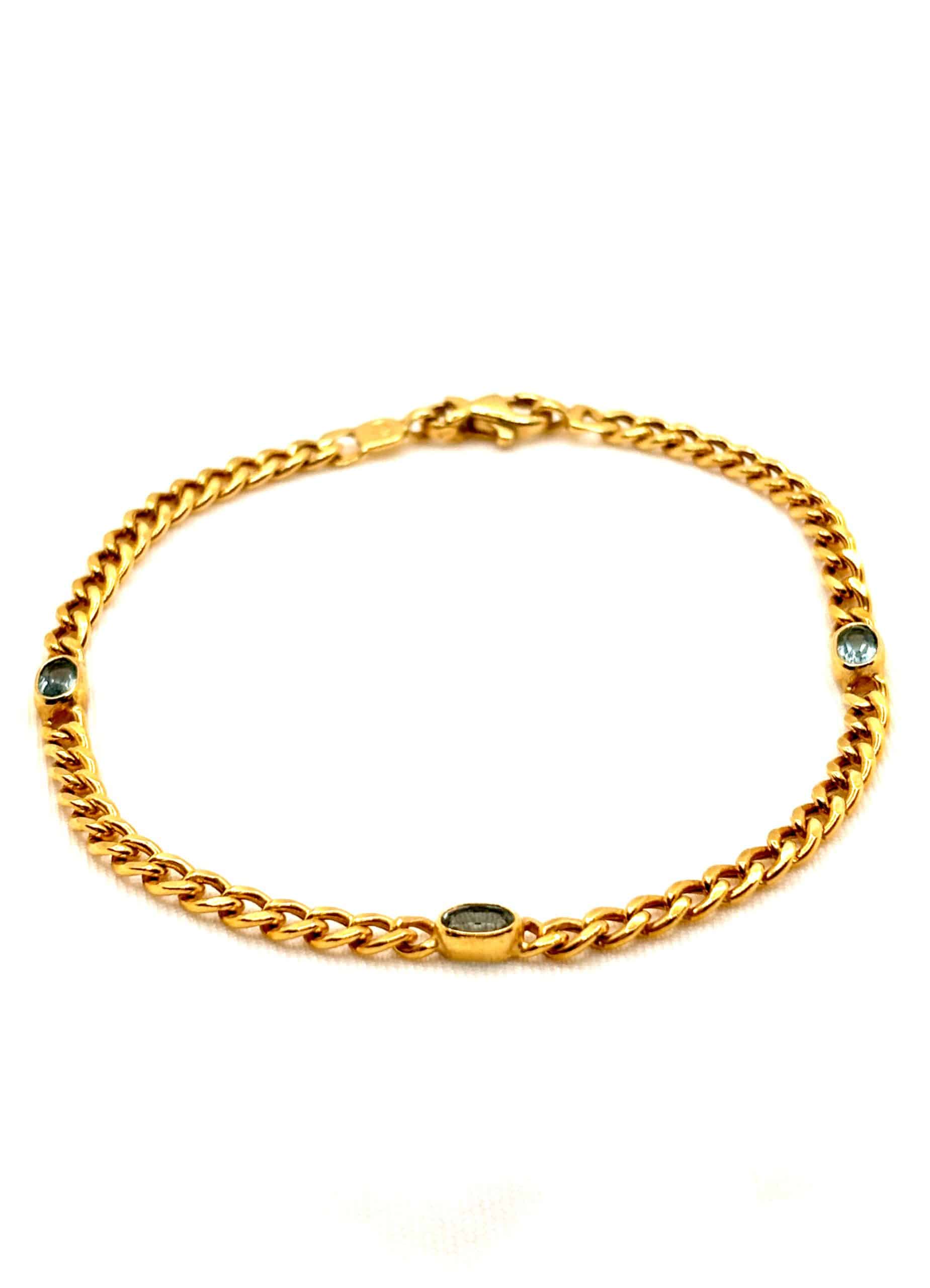 Armband Panzermuster Topas Farbstein