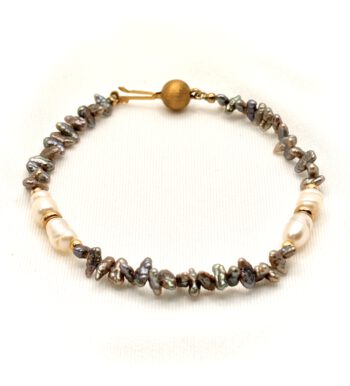 Perlen Armband Kombination mit Gold Perlen Armband Kombination mit Gold