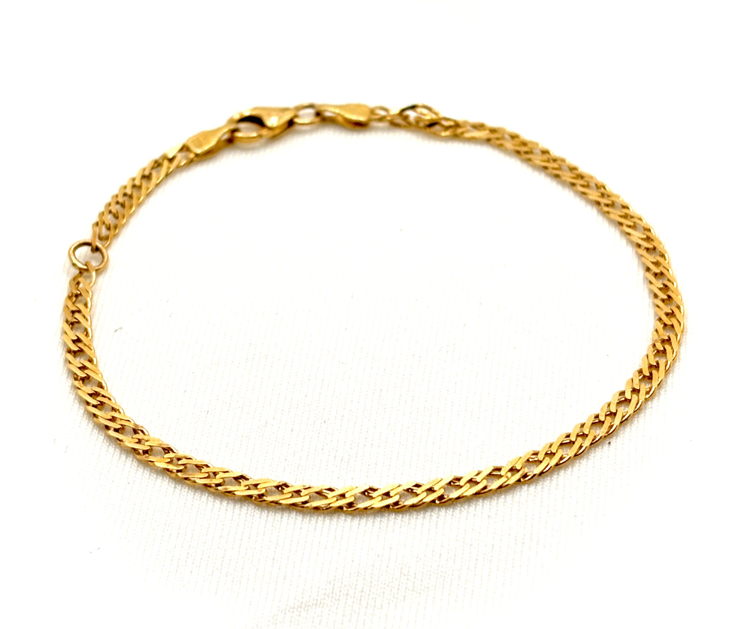 Doppel-Panzerarmband mit Zwischenoese